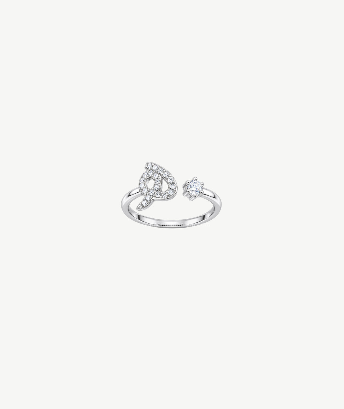 LETTER SILVER RING | خاتم فضة بتصميم حرف