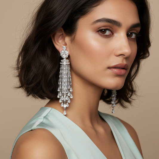 Diamond Titanium Earring