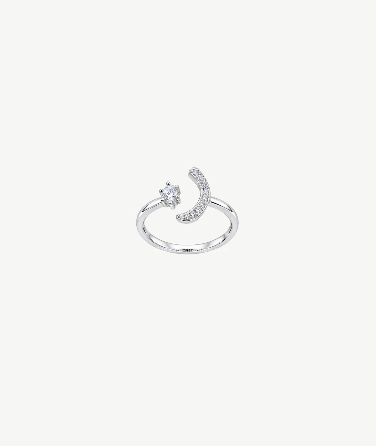 LETTER SILVER RING | خاتم فضة بتصميم حرف