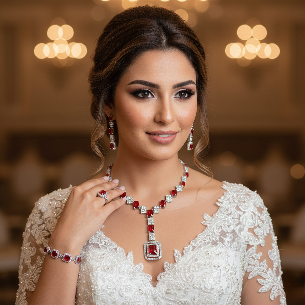 Diamond Titanium Wedding Set