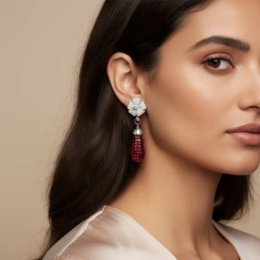 Diamond Titanium Earring