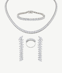 MARQUISE SILVER TENNIS SET | طقم تنس فضة ماركيز
