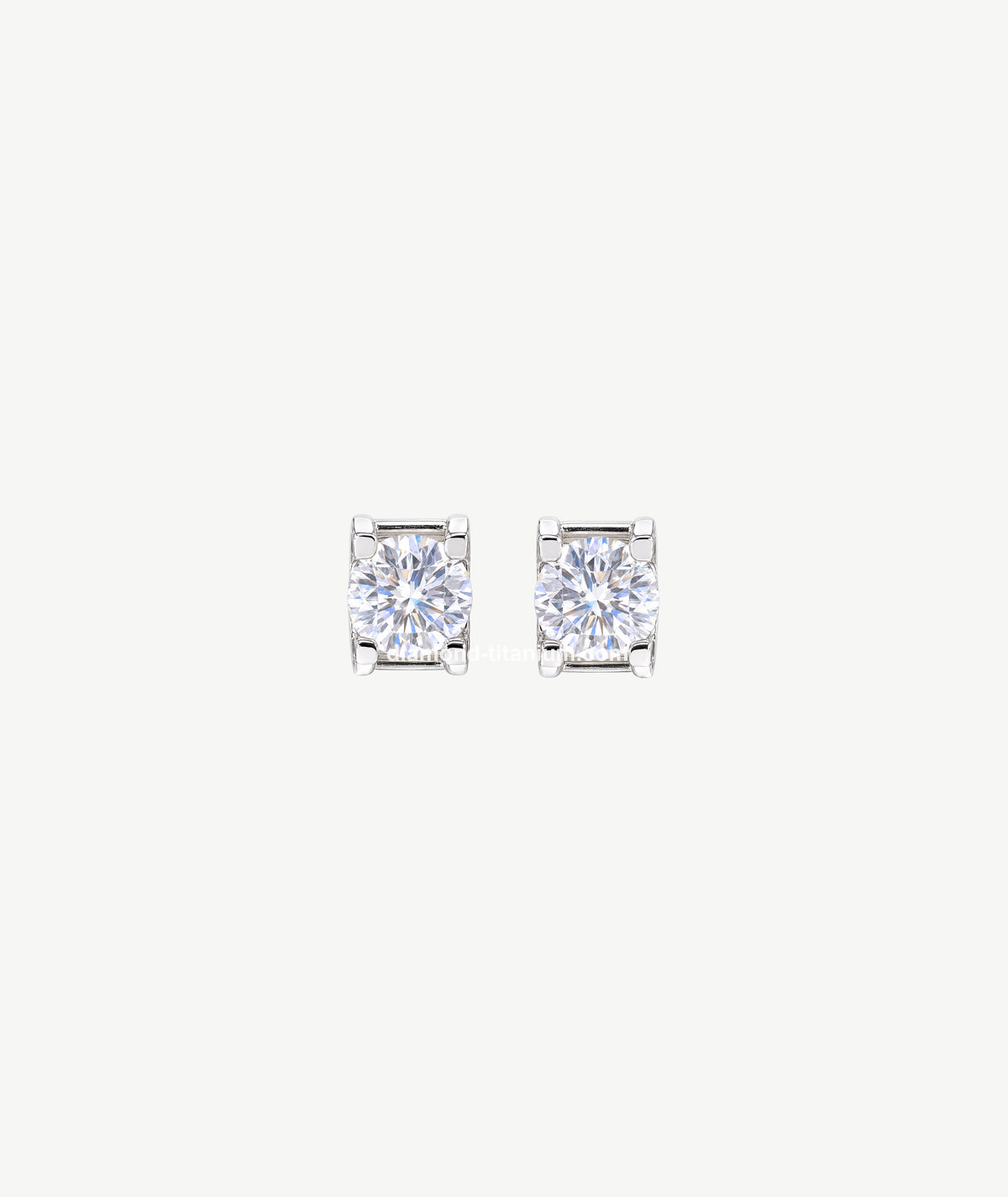 RECTANGULAR SOLITAIRE SILVER EARRINGS | أقراط فضة بحجر مستطيل