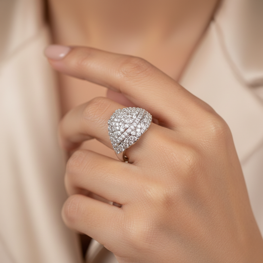 Diamond Titanium Ring