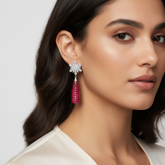 Diamond Titanium Earring