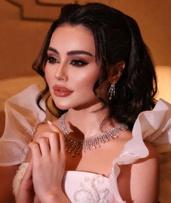 2 PCS ELEGANT SILVER WEDDING SET | طقم زفاف أنيق من الفضة مكوّن من قطعتين