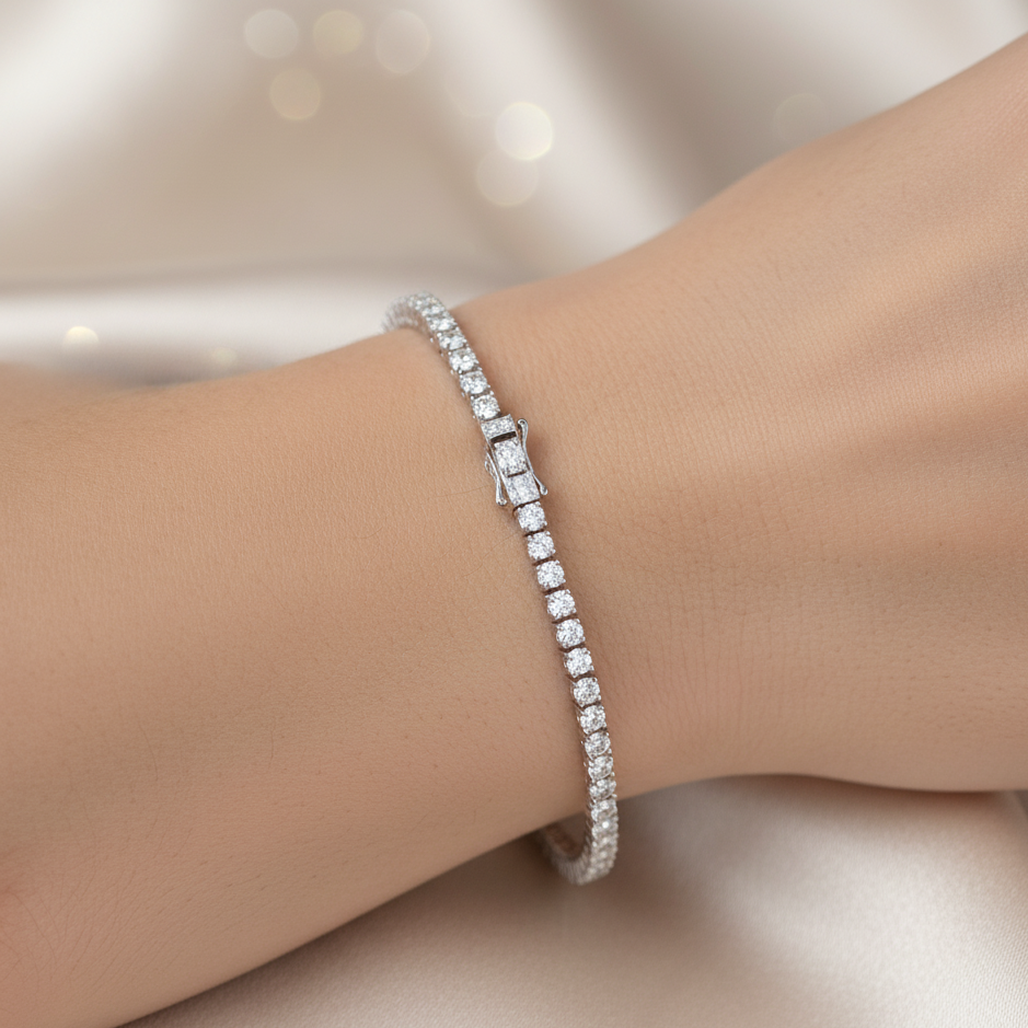 Diamond Titanium Bracelet