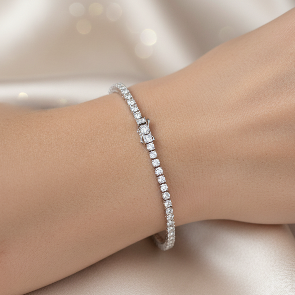 Diamond Titanium Bracelet