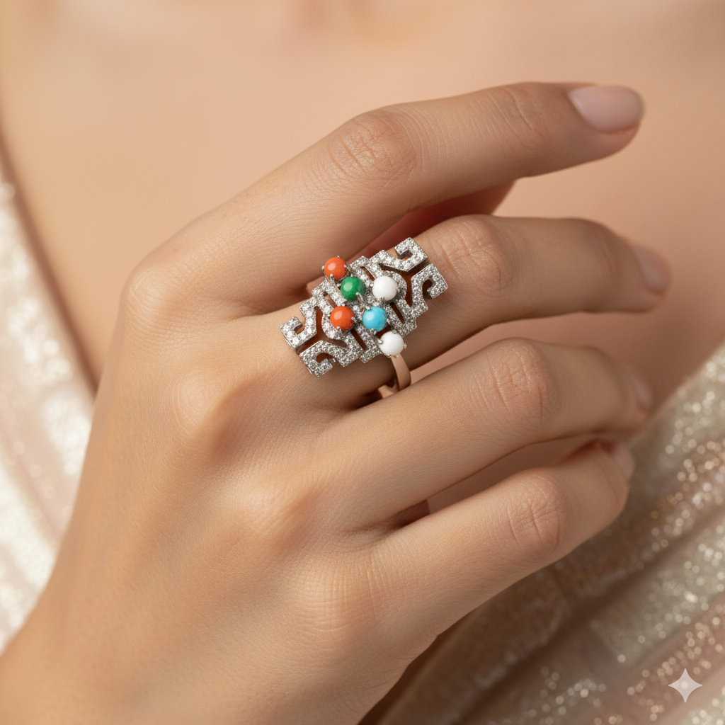 Diamond Titanium Ring