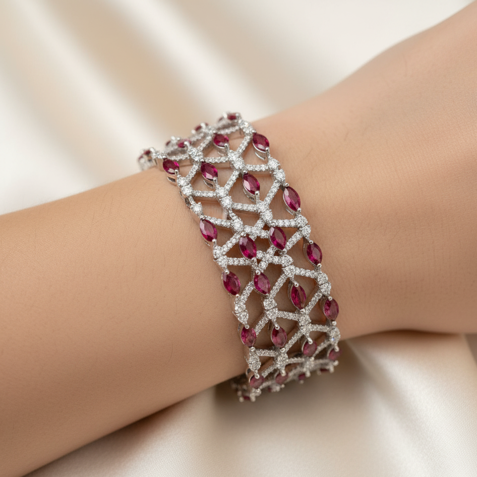 Diamond Titanium Bracelet