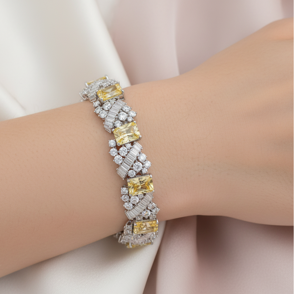 Diamond Titanium Bracelet