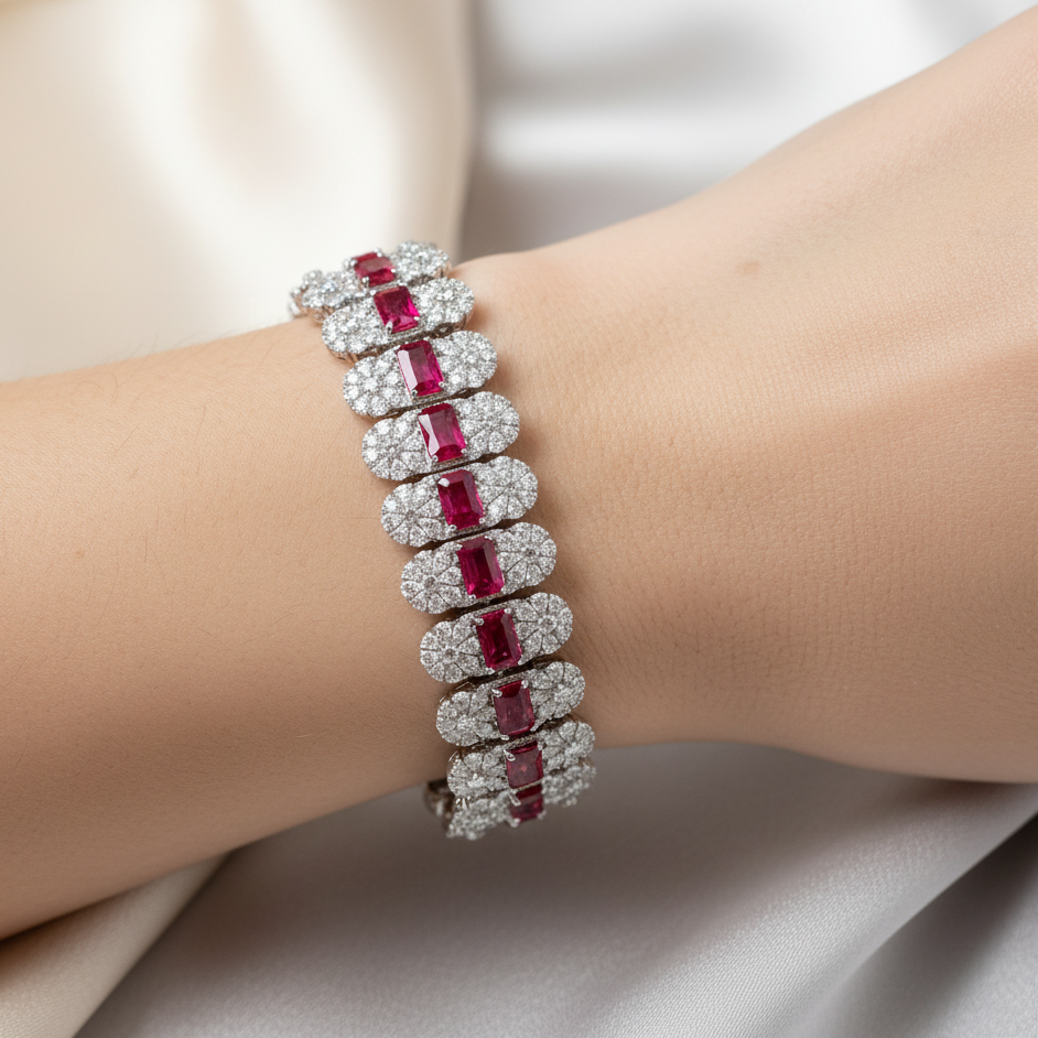 Diamond Titanium Bracelet