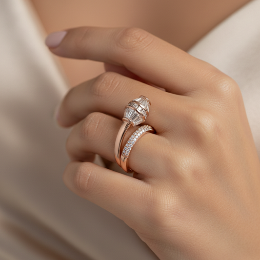 Diamond Titanium Ring