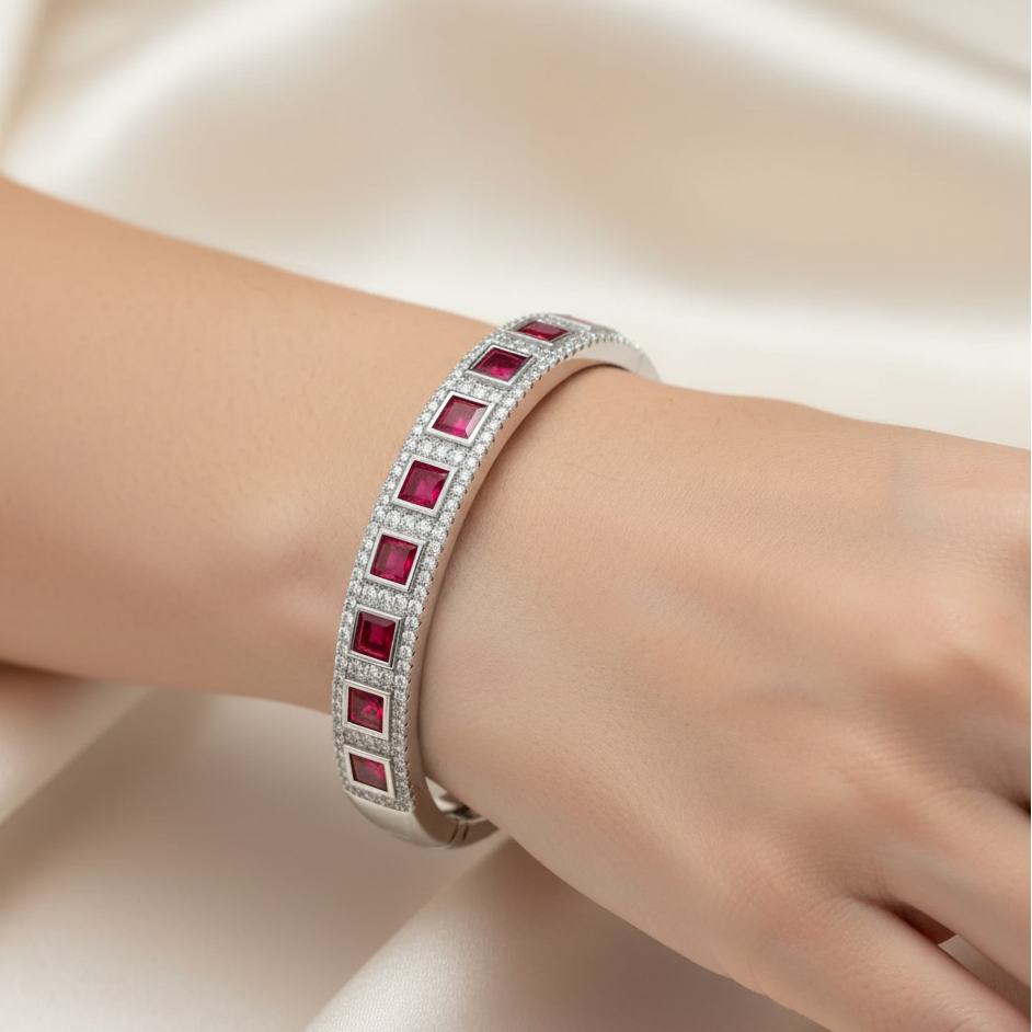 Diamond Titanium Bracelet