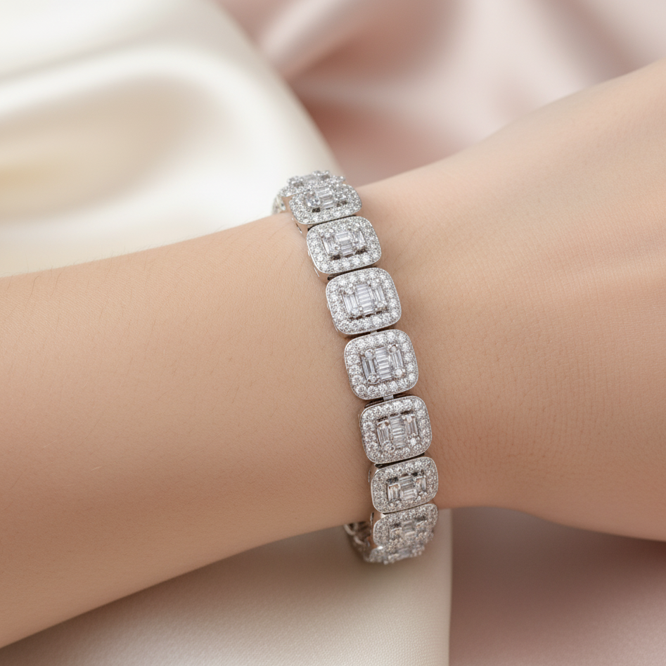 Diamond Titanium Bracelet