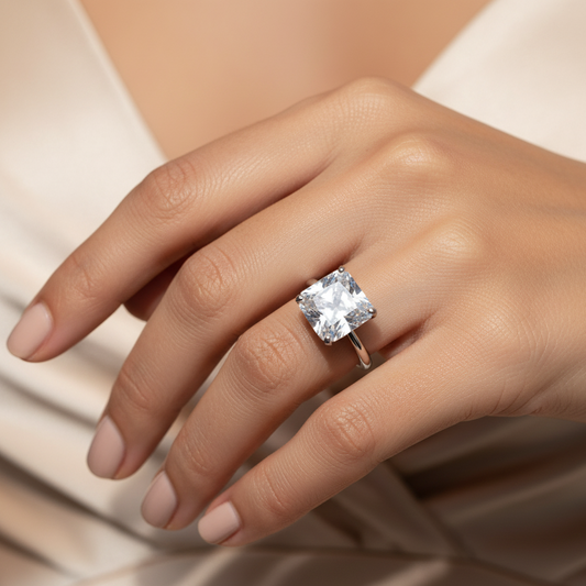 Diamond Titanium Ring