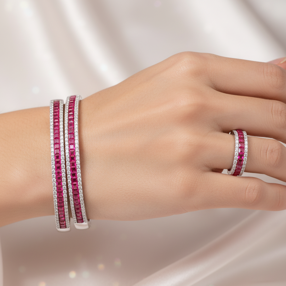 Diamond Titanium Bracelet