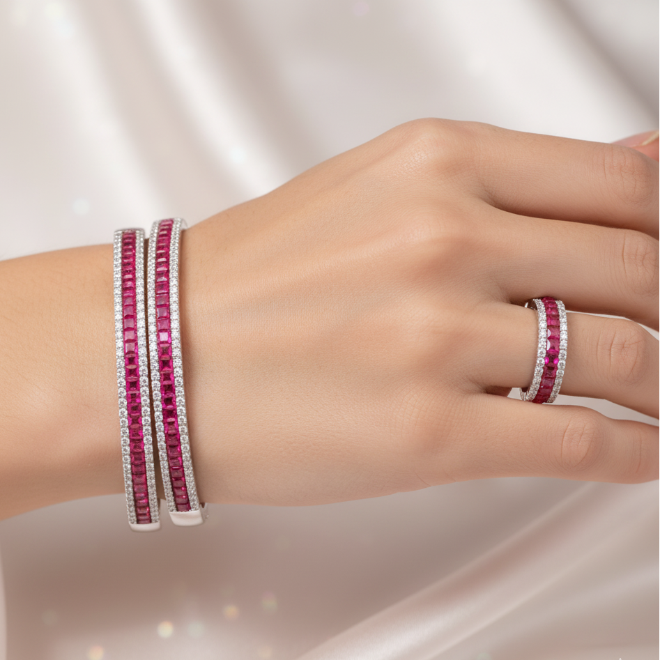 Diamond Titanium Bracelet