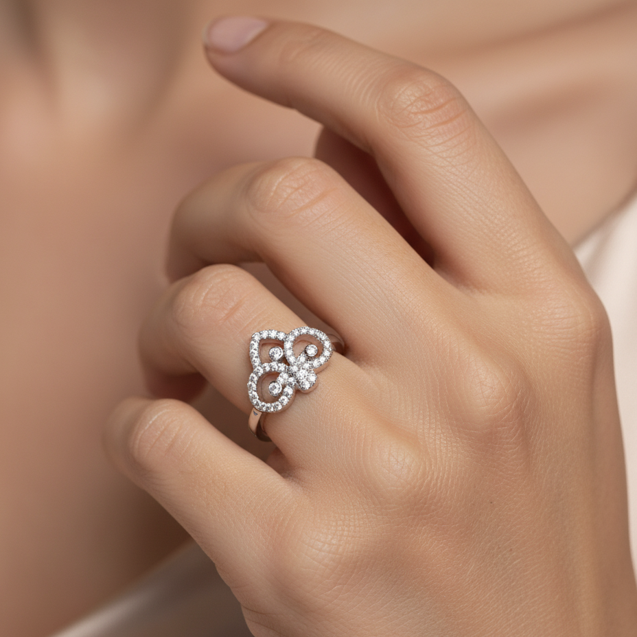 Diamond Titanium Ring