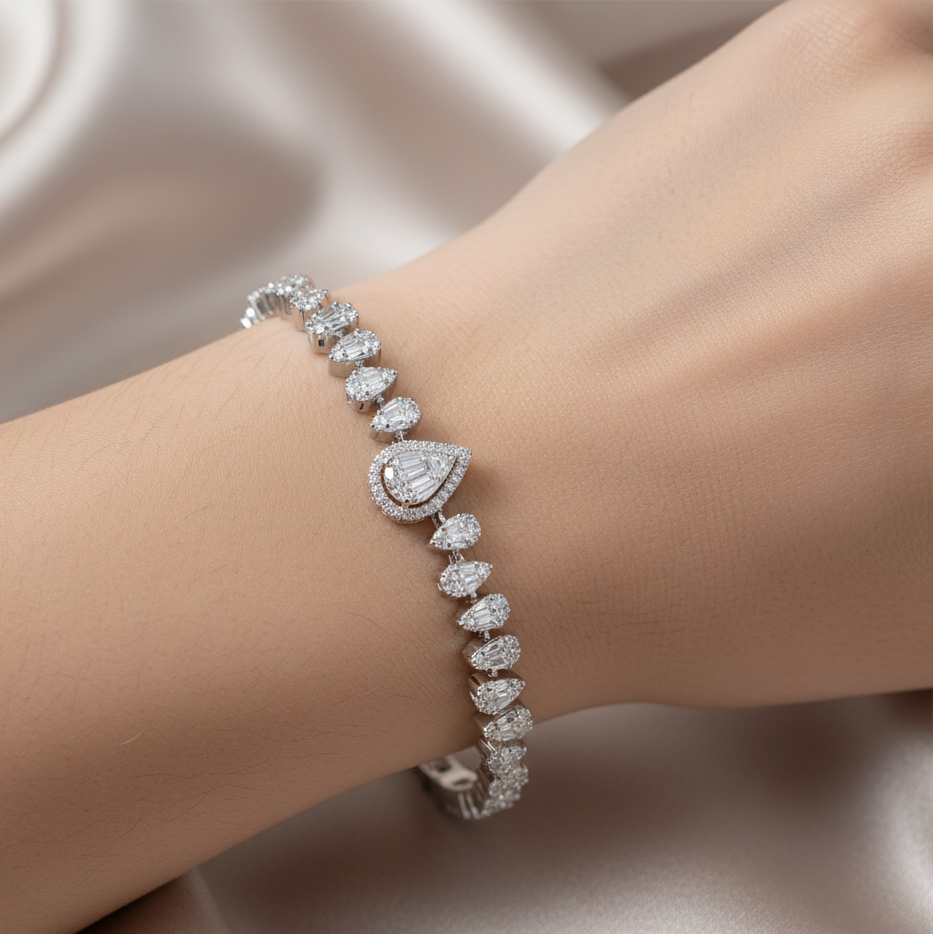 Diamond Titanium Bracelet