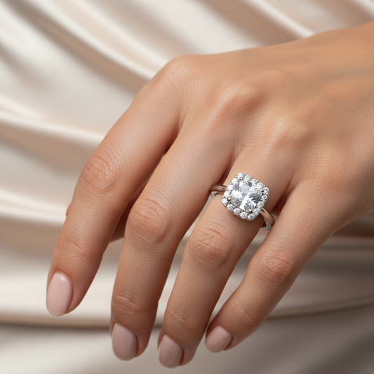 Diamond Titanium Ring