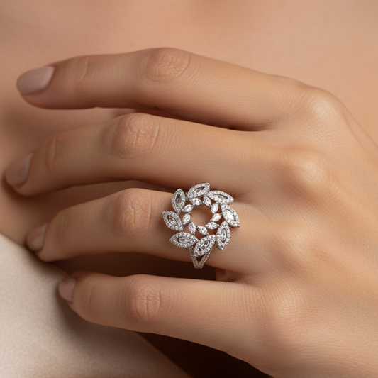 Diamond Titanium Ring