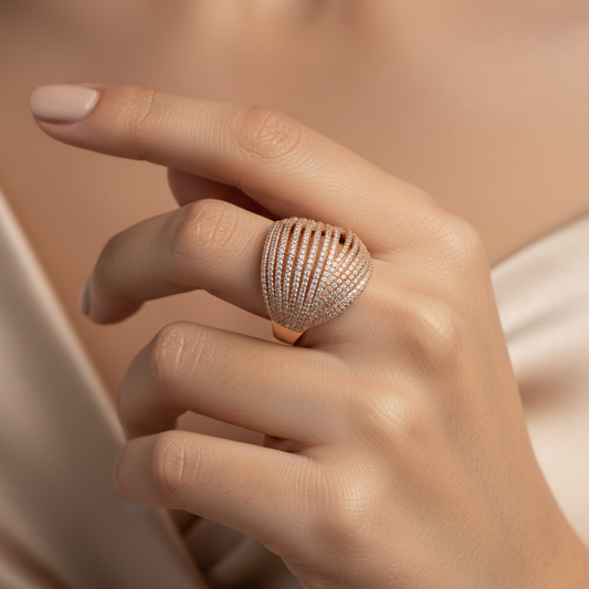 Diamond Titanium Ring