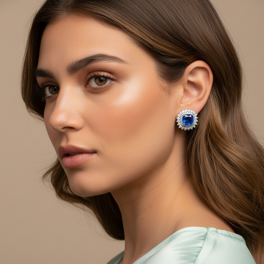 Diamond Titanium Earring