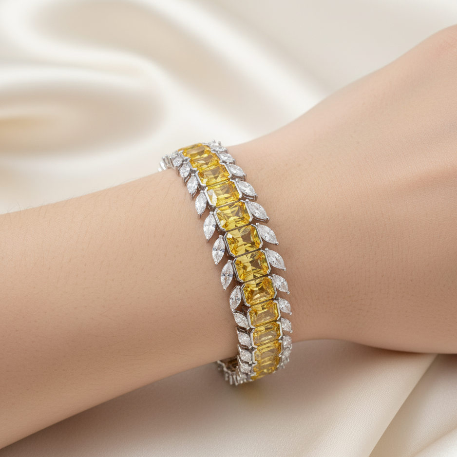 Diamond Titanium Bracelet