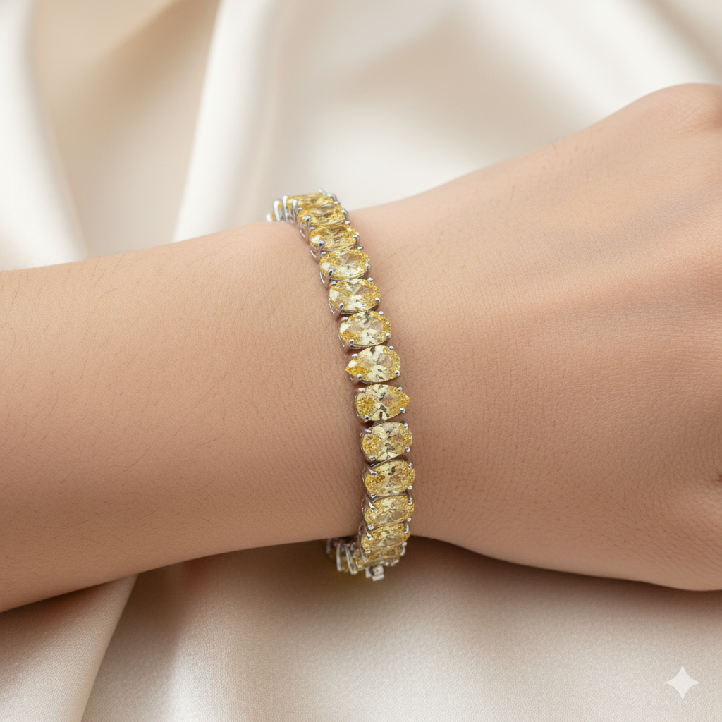 Diamond Titanium Bracelet