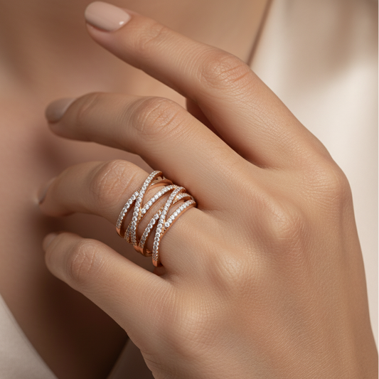 Diamond Titanium Ring