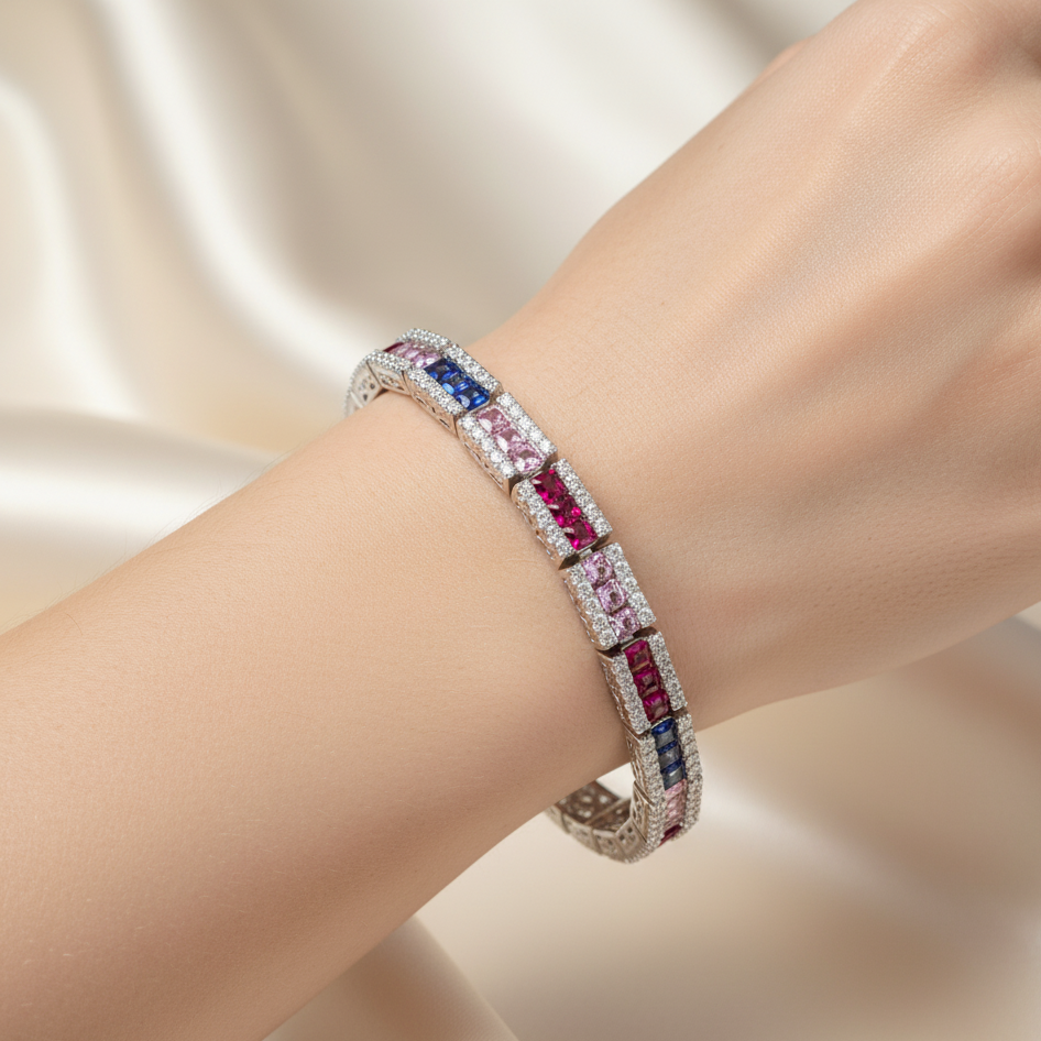 Diamond Titanium Bracelet