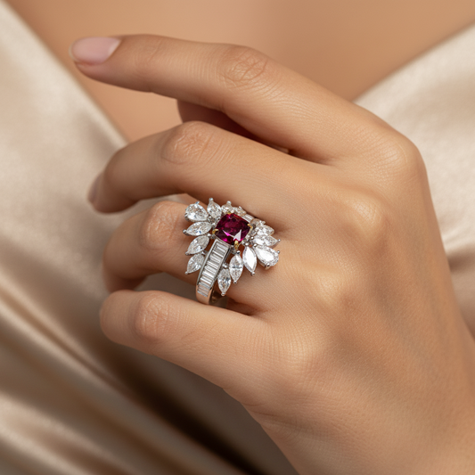 Diamond Titanium Ring