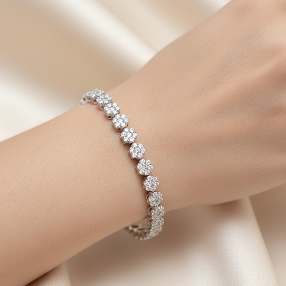 Diamond Titanium Bracelet