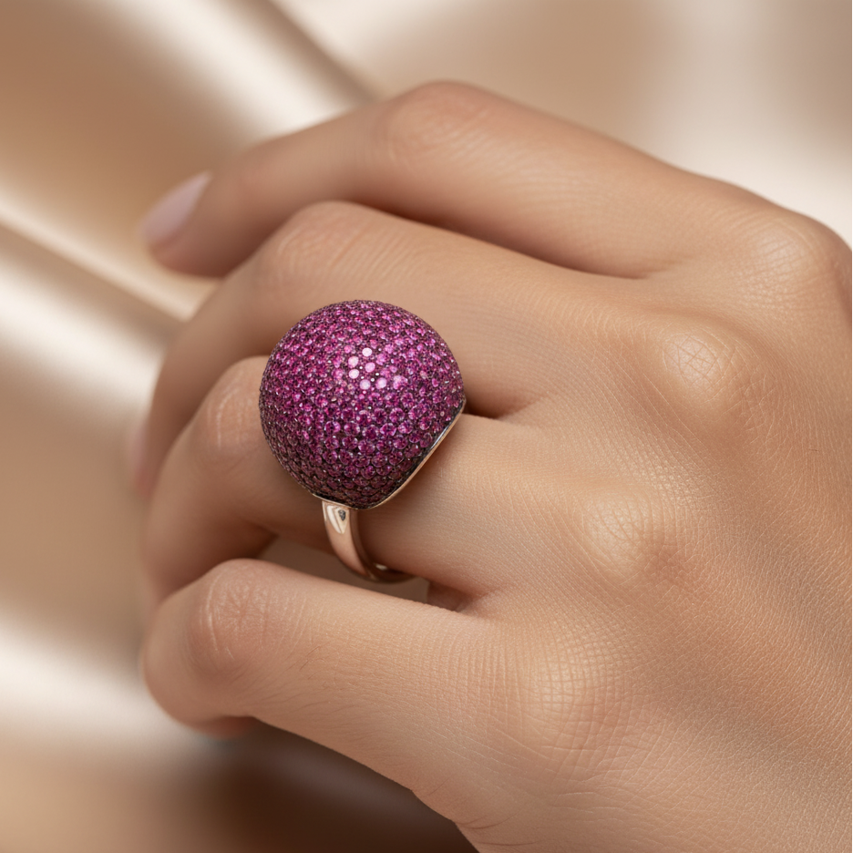 Diamond Titanium Ring