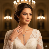 Diamond Titanium Wedding Set