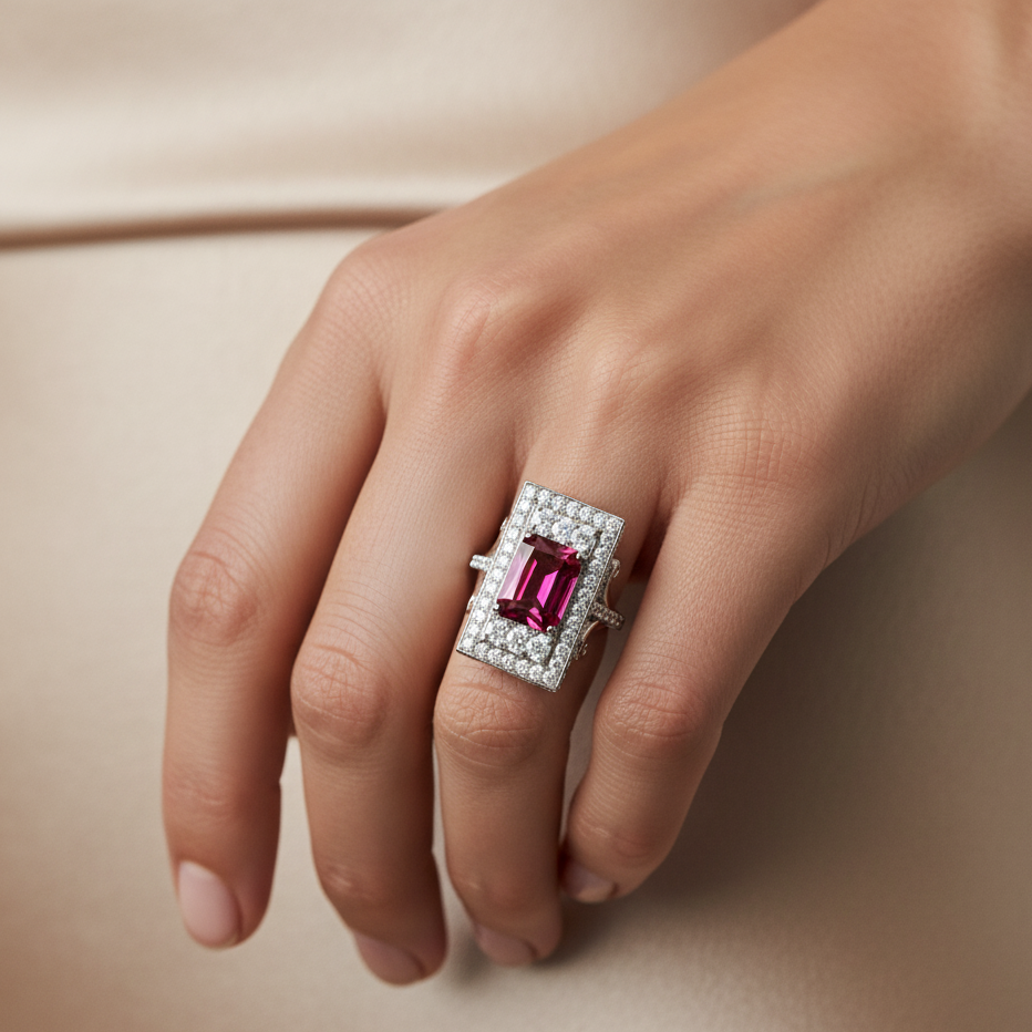 Diamond Titanium Ring