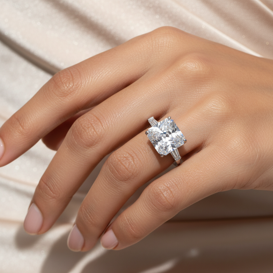 Diamond Titanium Ring