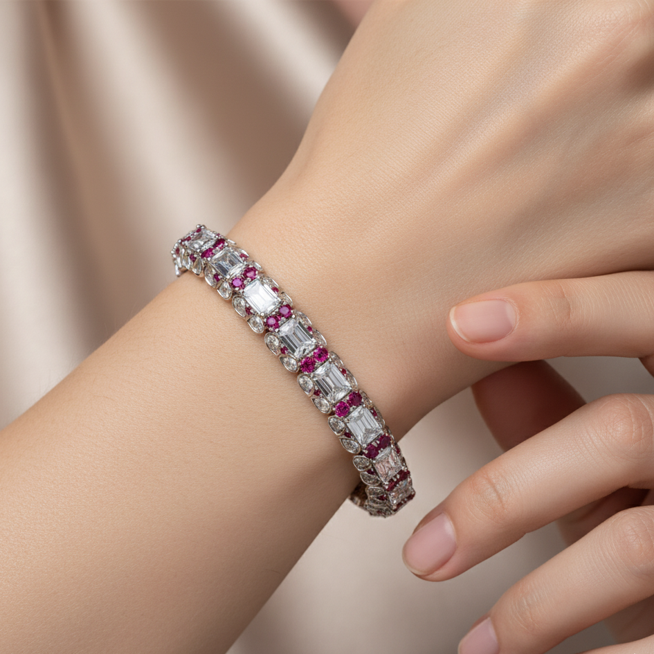 Diamond Titanium Bracelet