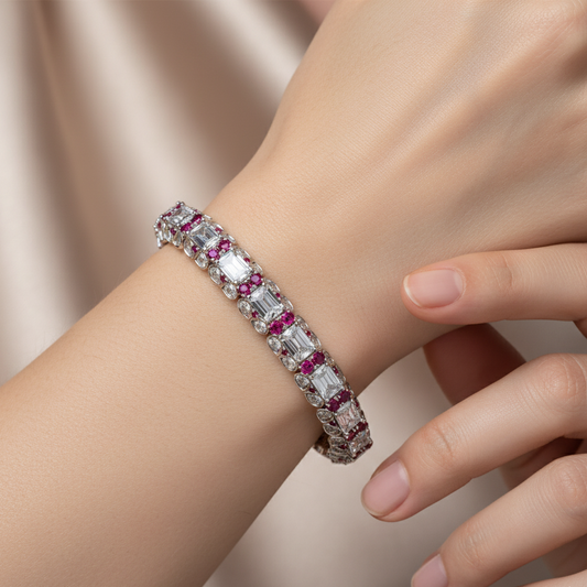 Diamond Titanium Bracelet