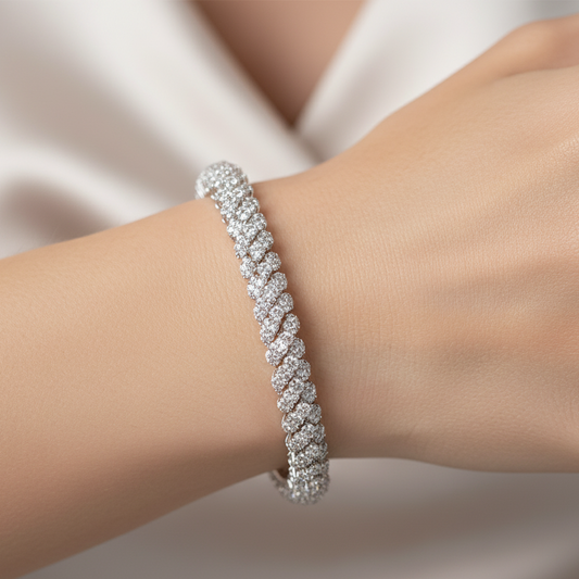 Diamond Titanium Bracelet