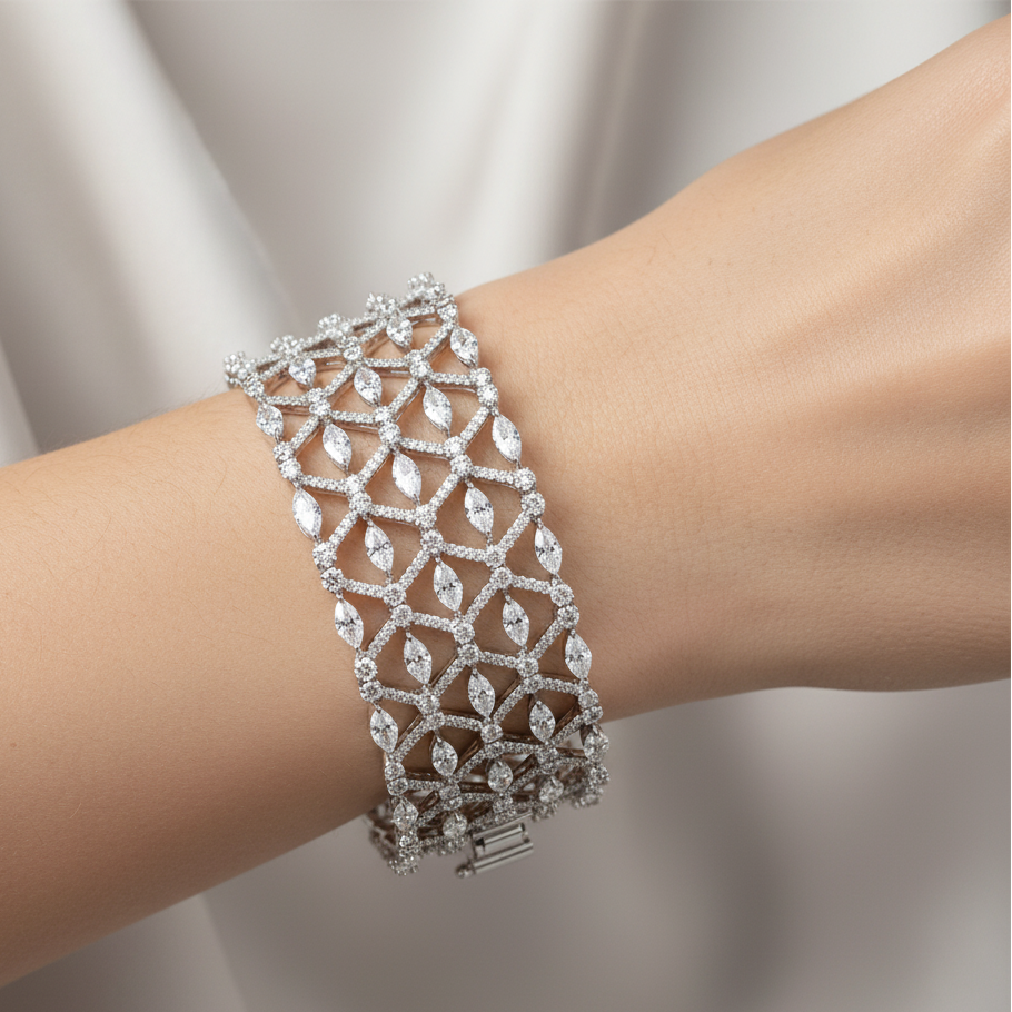 Diamond Titanium Bracelet