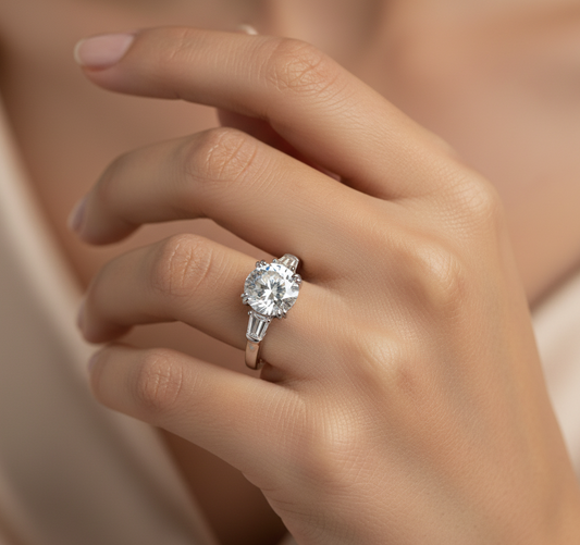 Diamond Titanium Ring