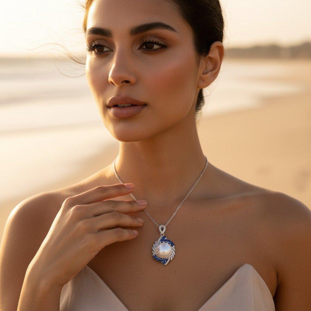 Diamond Titanium Long Necklace