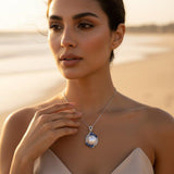 Diamond Titanium Long Necklace