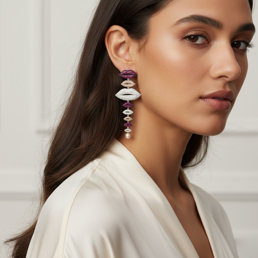 Diamond Titanium Earring