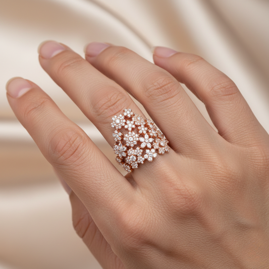 Diamond Titanium Ring