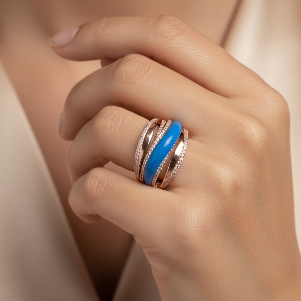 Diamond Titanium Ring