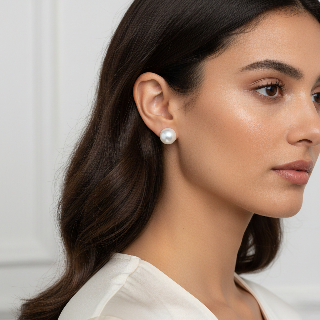 Diamond Titanium Earring