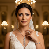 Diamond Titanium Wedding Set